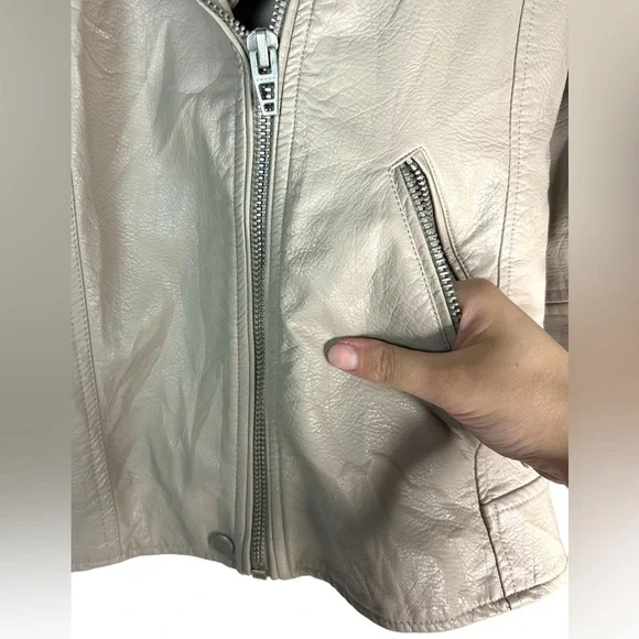 ANTHROPOLOGIE | BLANKNYC | 2X XXL | Life Changer Vegan Leather Zip Moto Jacket - Picture 7 of 17